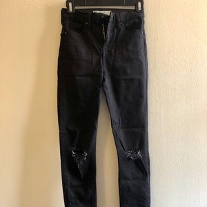 Top Shop Jamie jeans with rips